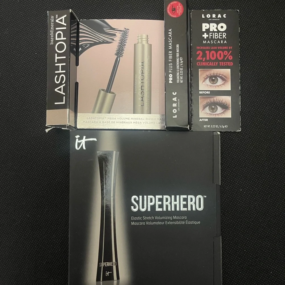 LORAC PRO PLUS FIBER MASCARA BLACK NEW IN BOX